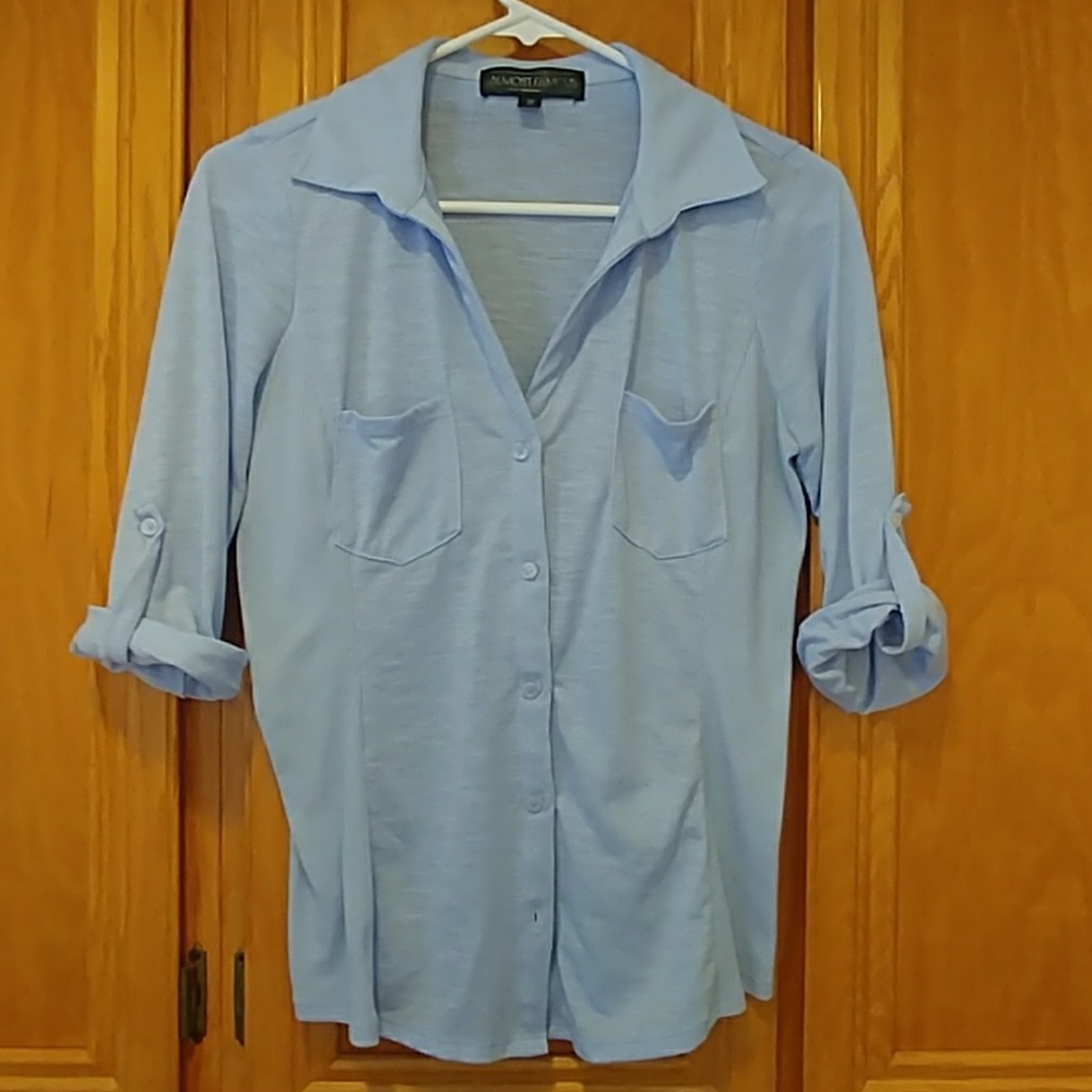 Button-down blouse